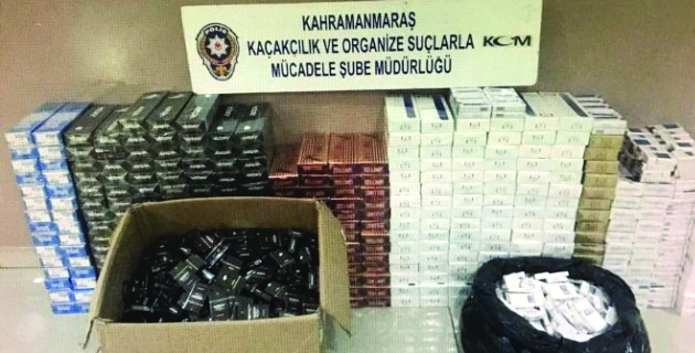 Kahramanmaraş’ta Kaçak Sigara Operasyonu