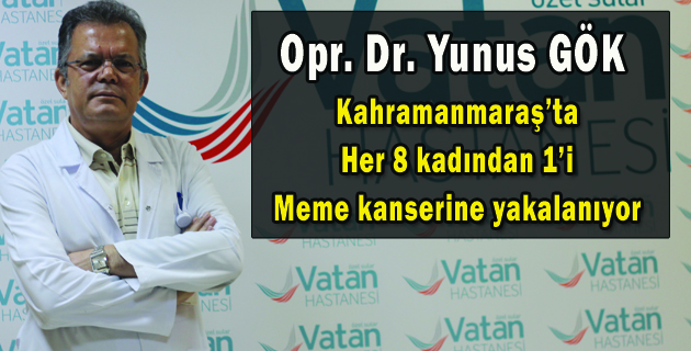 Kahramanmaraş’ta her 8 kadından 1’i meme kanserine yakalanıyor