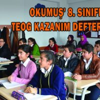 OKUMUŞ’ 8. SINIFLARA TEOG KAZANIM DEFTERİ DAĞITTI