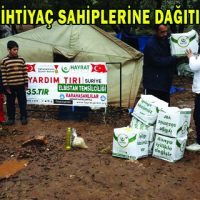 YARDIMLAR İHTİYAÇ SAHİPLERİNE DAĞITILIYOR
