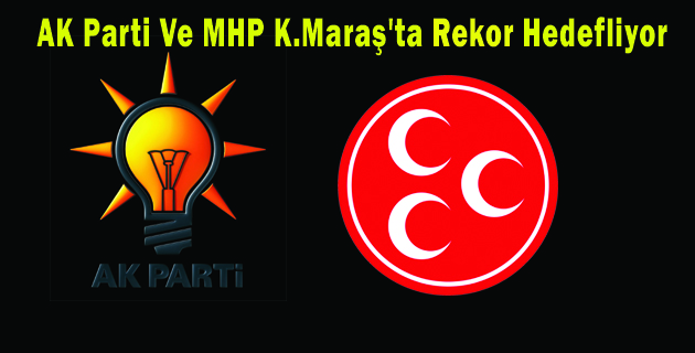 AK Parti Ve MHP K.Maraş’ta Rekor Hedefliyor