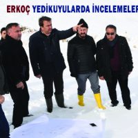 ERKOÇ YEDİKUYULARDA İNCELEMELERDE BULUNDU
