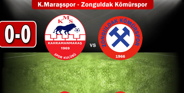 Kahramanmaraşspor 0 Zonguldak Kömürspor 0