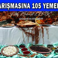 YEMEK YARIŞMASINA 105 YEMEK KATILDI