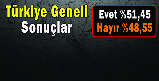 Türkiye Geneli Sonuçlar