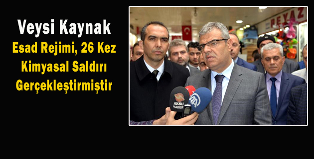Veysi Kaynak: Esad Rejimi, 26 Kez Kimyasal Saldırı Gerçekleştirmiştir