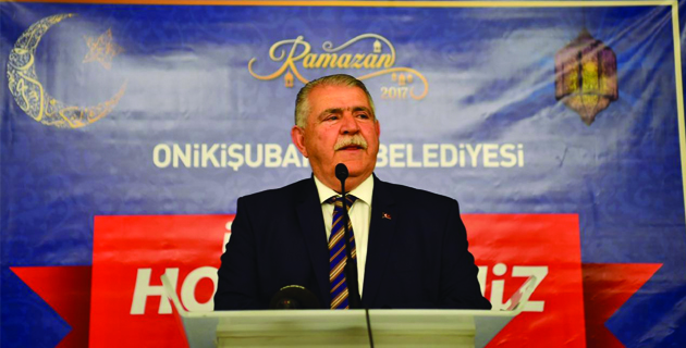 ONİKİŞUBAT BELEDİYE MUHTAR VE ESNAFLA İFTARDA BULUŞTU