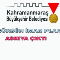 GÖKSUN İMAR PLANI ASKIYA ÇIKTI