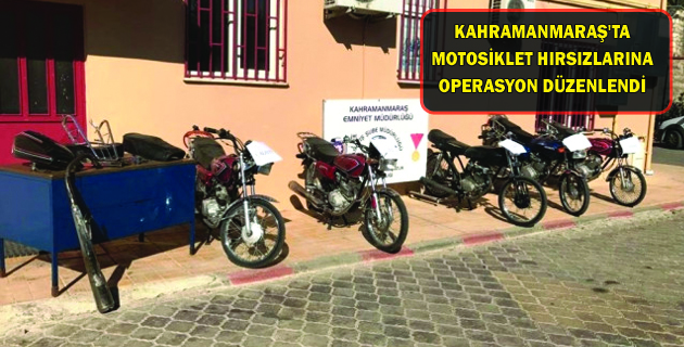 Motosiklet Hırsızlarına Operasyon