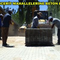 ÇAĞLAYANCERİT MAHALLELERİNE BETON PARKE