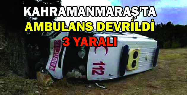 Ambulans Devrildi 3 Yaralı