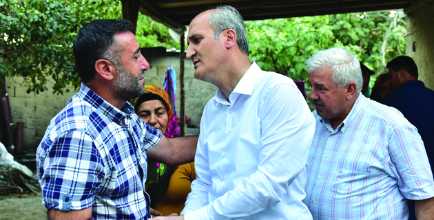 BAŞKAN ŞEHİT VE GAZİ YAKINLARINI ZİYARET ETTİ