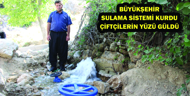 BÜYÜKŞEHİR SULAMA SİSTEMİ KURDU