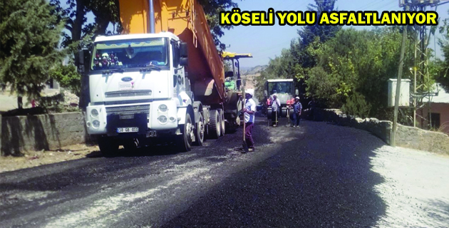 KÖSELİ YOLU ASFALTLANIYOR