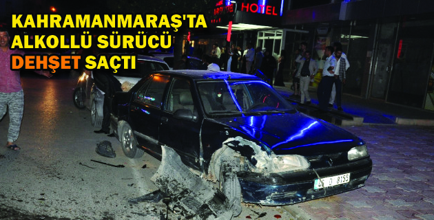 Alkollü Sürücü Park Halindeki 6 Aracı Biçti
