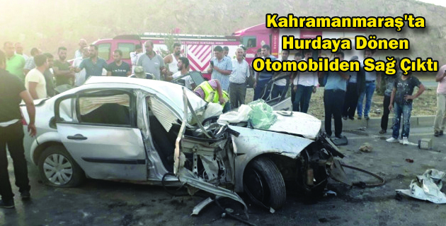 Hurdaya Dönen Otomobilden Sağ Çıktı