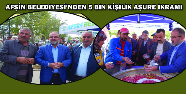 Afşin Belediyesi’nden 5 Bin Kişilik Aşure İkramı