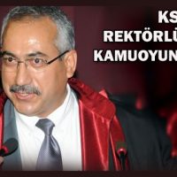KAHRAMANMARAŞ SÜTÇÜ İMAM ÜNİVERSİTESİ REKTÖRLÜĞÜNDEN KAMUOYUNA DUYURU