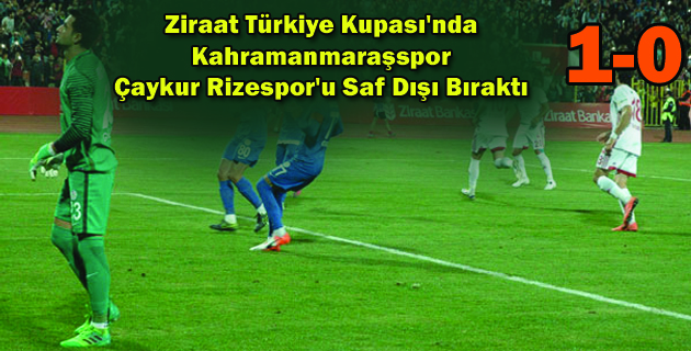 Kahramanmaraşspor: 1 Çaykur Rizespor: 0