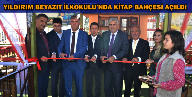 YILDIRIM BEYAZIT İLKOKULU’NDA KİTAP BAHÇESİ AÇILDI