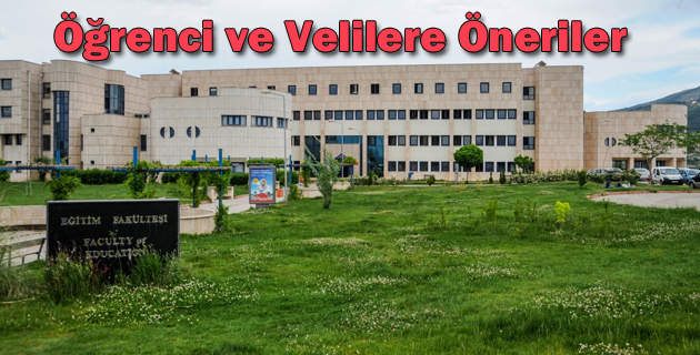 Öğrenci ve Velilere Öneriler