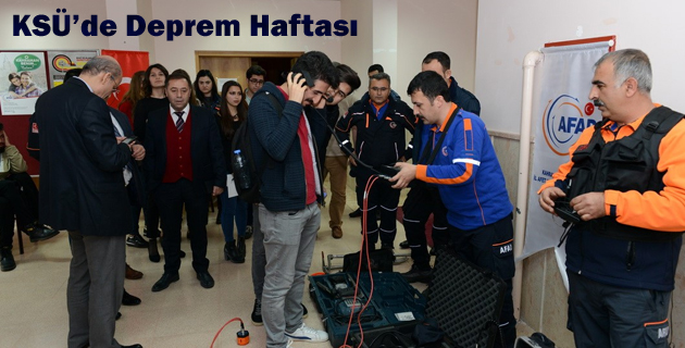 KSÜ’de Deprem Haftası