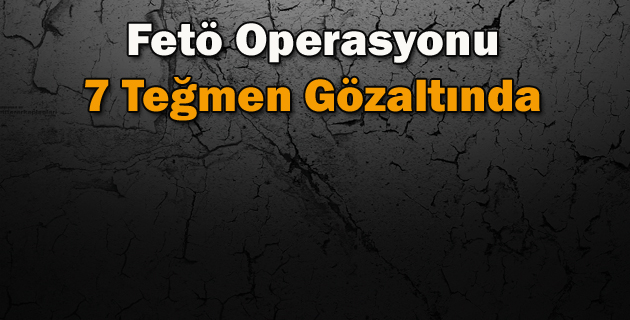 Fetö Operasyonu 7 Teğmen Gözaltında