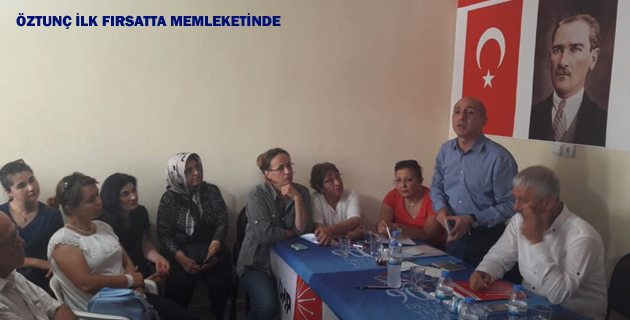 ÖZTUNÇ İLK FIRSATTA MEMLEKETİNDE