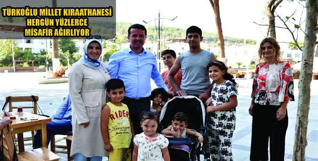 TÜRKOĞLU MİLLET KIRAATHANESİ HERGÜN YÜZLERCE MİSAFİR AĞIRLIYOR