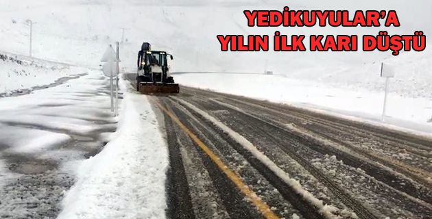YEDİKUYULAR’A YILIN İLK KARI DÜŞTÜ