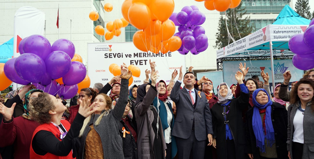 BÜYÜKŞEHİR ‘KADINA ŞİDDET’E HAYIR DEDİ