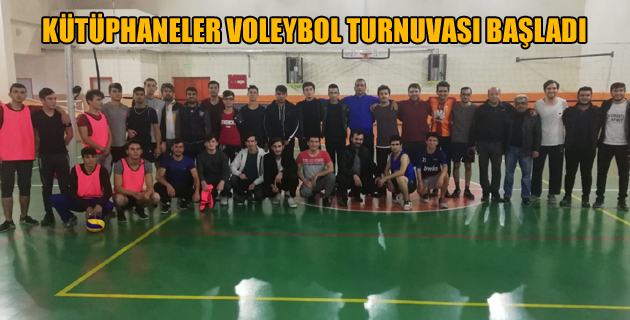 KÜTÜPHANELER VOLEYBOL TURNUVASI BAŞLADI