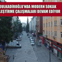 MODERN SOKAK İYİLEŞTİRME ÇALIŞMALARI DEVAM EDİYOR