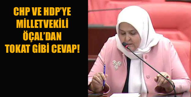 CHP VE HDP’YE MİLLETVEKİLİ ÖÇAL’DAN TOKAT GİBİ CEVAP
