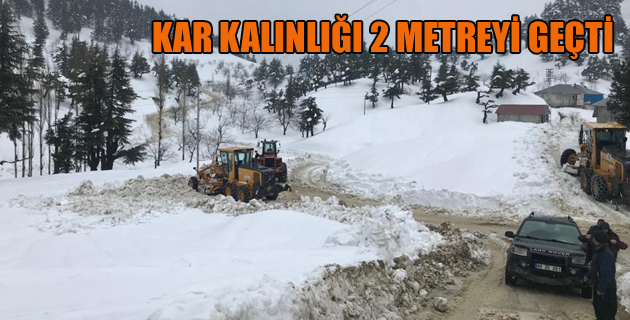 KAR KALINLIĞI 2 METREYİ GEÇTİ
