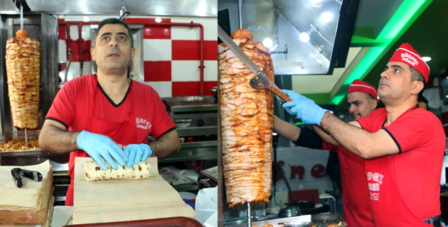 Kahramanmaraş’ta Görme engelli dönerci  