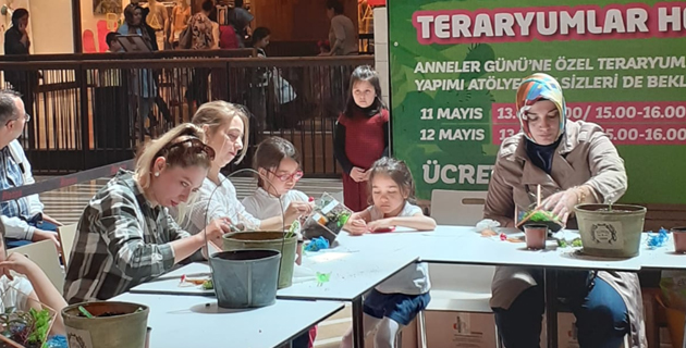Anneler Teraryum Atölyesi”nde buluştu