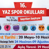YAZ SPOR OKULU KAYITLARI BAŞLADI