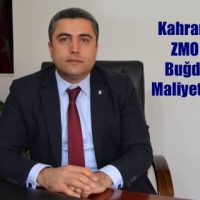 Kahramanmaraş ZMO 2019 Yılı Buğday Üretim Maliyetini Açıkladı