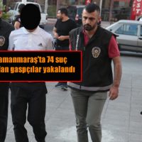 Kahramanmaraş’ta 74 suç kaydı olan gaspçılar yakalandı