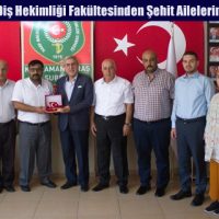 Üniversitemiz Diş Hekimliği Fakültesinden Şehit Ailelerine Diş Taraması