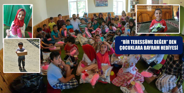 “BİR TEBESSÜME DEĞER” DEN ÇOCUKLARA BAYRAM HEDİYESİ
