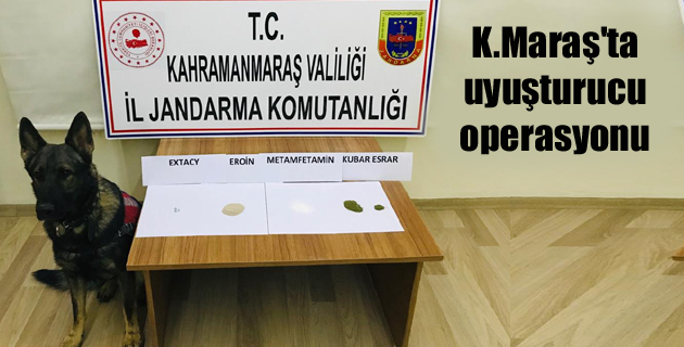 Kahramanmaraş’ta uyuşturucu operasyonu