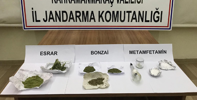 Kahramanmaraş’ta uyuşturucu operasyonu