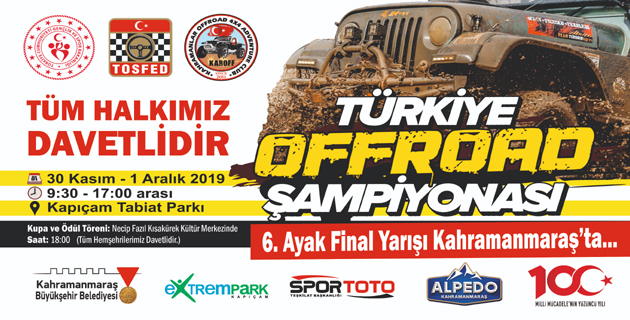 Türkiye Offroad Şampiyonası Kahramanmaraş’ta