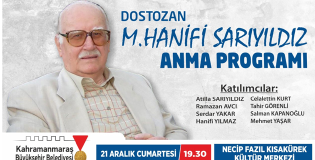 Büyükşehir’den Anma Programı