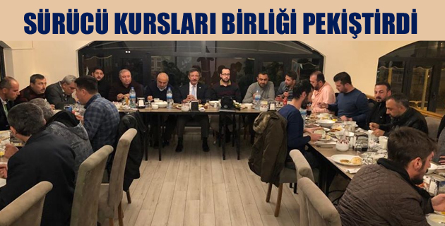 SÜRÜCÜ KURSLARI BİRLİĞİ PEKİŞTİRDİ