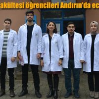 ÇÜ Eczacılık Fakültesi öğrencileri Andırın’da eczacılığı anlattı