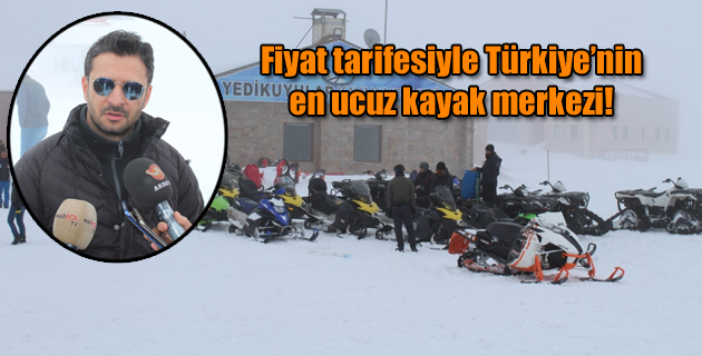 Fiyat tarifesiyle Türkiye’nin en ucuz kayak merkezi!