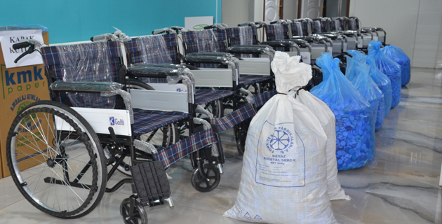 Kahramanmaraş’ta 300 bin mavi kapak 10 engelliye tekerlekli sandalye oldu